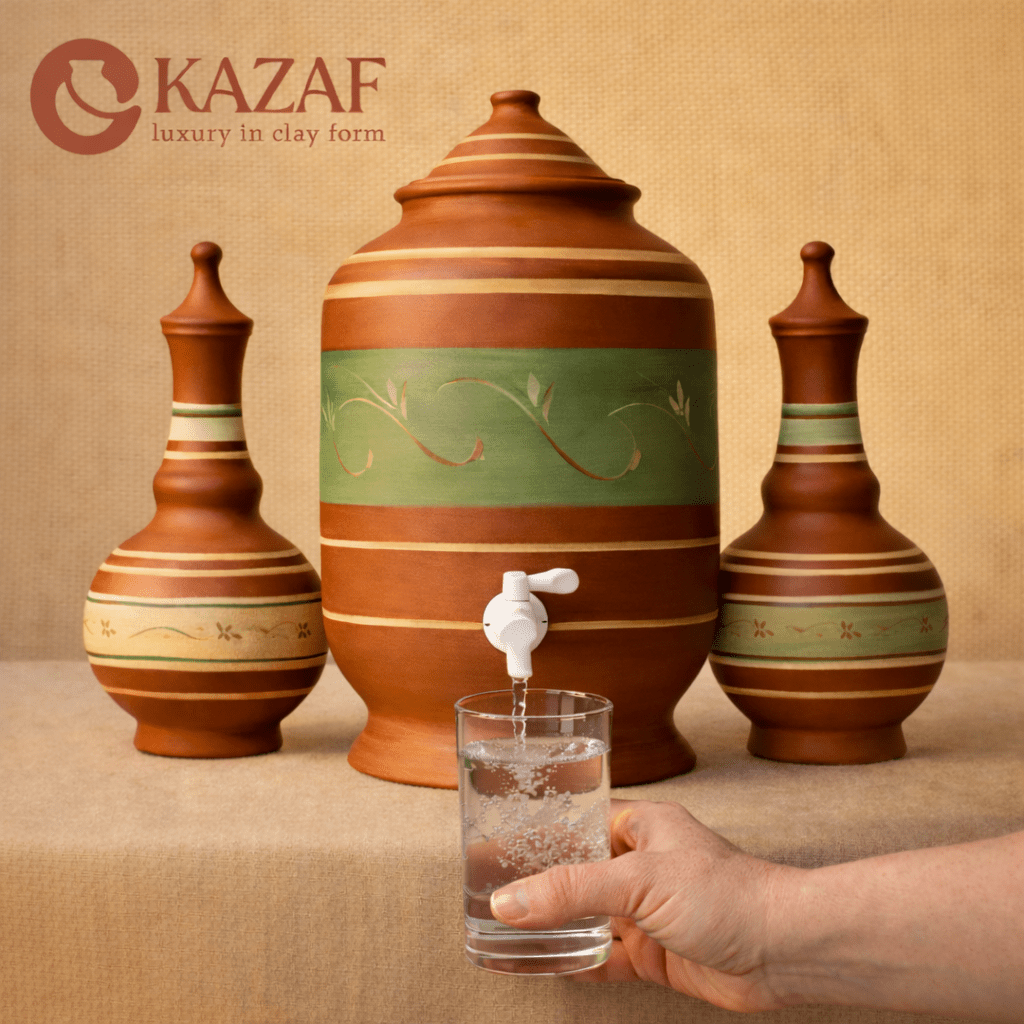 Kazaf Handcrafted Water Set – Dispenser 7L & Jug 3L - Kazaf Store